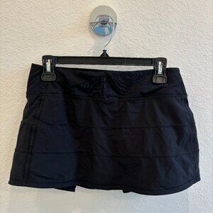 Lululemon Pace Rival Mid-Rise Skirt, Black, Size 6